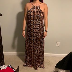 Patterned Maxi Dress